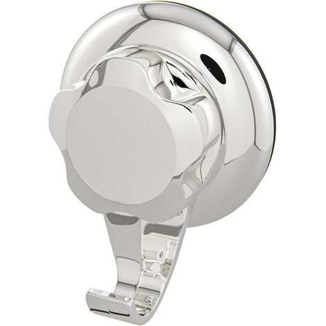 Gancho para bañera - Fácil instalación sin herramientas, inoxidable, impermeable, capacidad de 3 kg, color cromo, tamaño L (1/5)