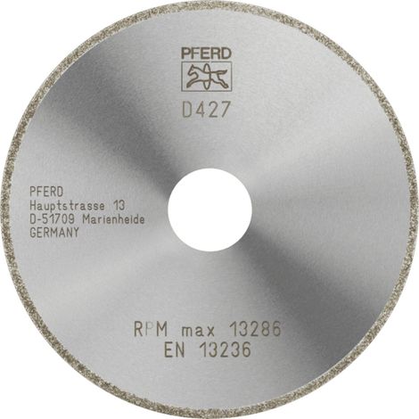 PFERD TOOLS Diamant-Trennscheibe D1A1R 115x2,0x22,23 mm D427 (grob) durchgängiger Belag für GFK/CFK