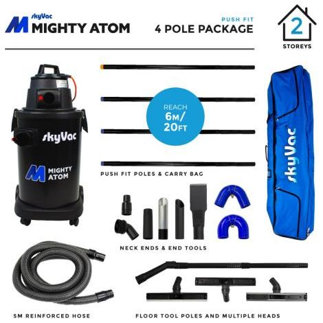 SKYVAC MIGHTY ATOM 4 POLE P/ F (6m/20ft) 240V