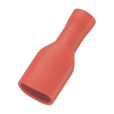TRU COMPONENTS 737698 737698-CAPOTASTO PIATTO, LARGHEZZA CONNETTORE: 6,35 MM, SPESSORE INSERIMENTO: 0,8 MM, 180°, COMPLETAMENTE