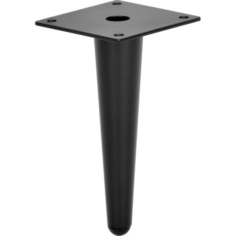 Gamba per mobile, piedino per divano letto, loft nero, MAT, cono robusto, SL012 Gamba per mobile, piedino per divano letto, loft nero, MAT, H100, cono robusto, SL012 (1/5)