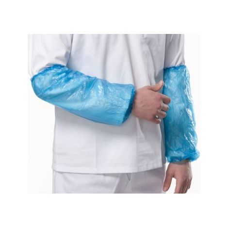 Rs Pro – Manchette de protection jetable – Polyéthylène orange – Longueur 400 mm – Type de poignet élastique – Pour industrie agroalimentaire – Lot de 100