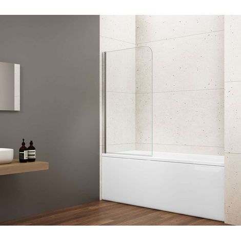 Gelco Loro - Badewannenaufsatz 75x150 cm, Klarglas/Chrom GN1175 (1/3)