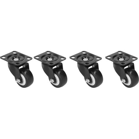 4 universell einsetzbare Lenkrollen aus strapazierfähigem PVC – langlebig, robust und wartungsarm (1/5)