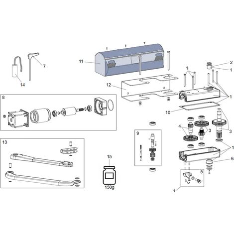 genius pièce détachée paquet boîtier externe f0602 00058F0602X (1/3)