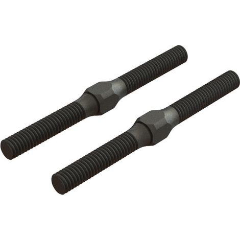 Steel Turnbuckle M4 x 48mm Black (2)