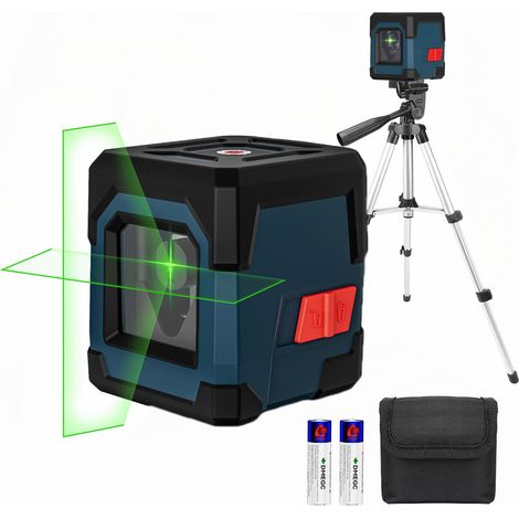 Niveau Laser Chantier avec 66cm Trepied, Laser Vert, Autonivelant (1/5)