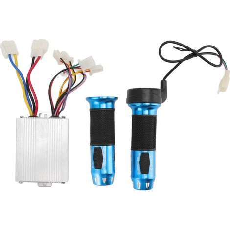 Manette de vitesse DC12V 500W pour moteur à balais, avec poignée d'accélérateur, pour motos électriques, vélos, tricycles et scooters (1/5)