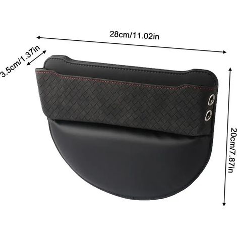 Organisateur de rangement pour siège auto (noir) - Facile à installer entre les sièges avant - Organisateur universel pour combler les espaces entre les sièges - Compatible avec (1/5)