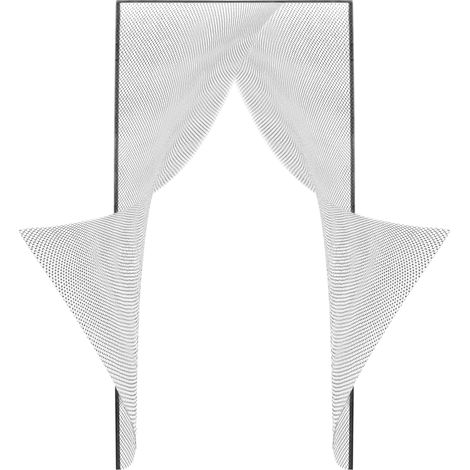 PrimeMatik - Moustiquaire pour porte 2 pièces de 75 x 220 cm (1/5)