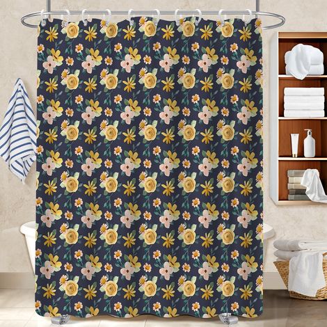 Rideau de douche imperméable en polyester 180x180 tendance bâche polyester douche pour campin (1/5)