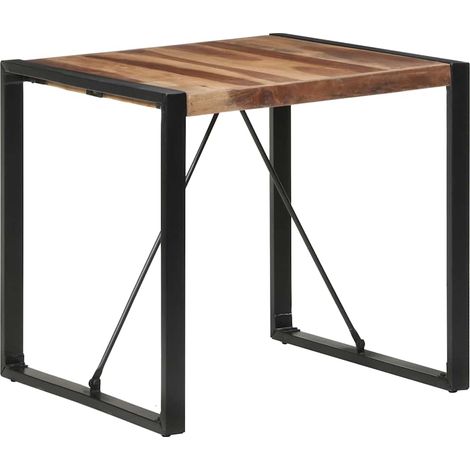 vidaXL Mesa de comedor madera maciza 80x80x75 cm (1/5)