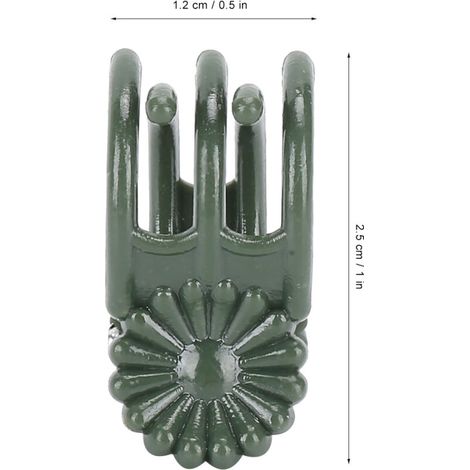 Pflanzenstützclips – Chrysanthemenclips – 100er-Pack – Integrierter Stift – Robustes Kunststoffmaterial – Leichte Stütze für Blumenstiele