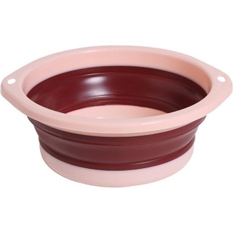 Lavabo pliant en plastique (rose)
