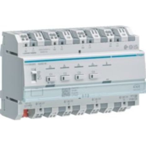 hager Universal-Dimmaktor 4-fach KNX Secure, 4x300W, ESL/LED, kombinierbar