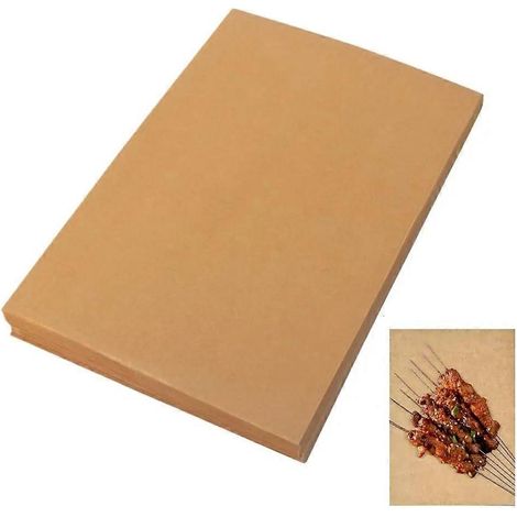 Papier cuisson antiadhésif cuisson feuilles 100 pièce Pre Cut cuisson pour aliments panier friteuse à air pain doublures (1/5)