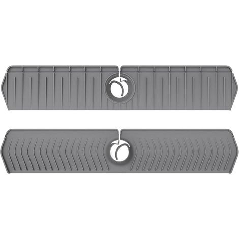 Tapis Evacuation Robinet - Silicone - 76 cm - Anti-projection - Evacuation Inclinée - 1 Pièce (1/5)