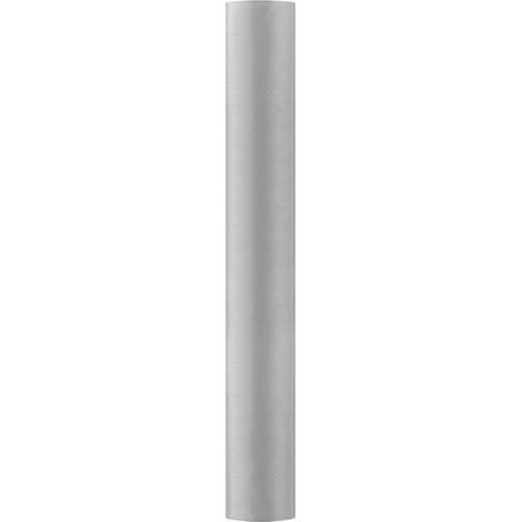 Raso liscio, argento, 0,36 x 9 m (1 pz. / 9 m)