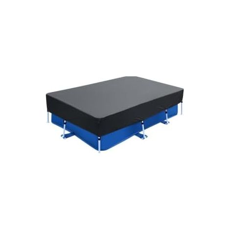 Bâche de piscine rectangulaire - 400 x 215 30 cm Pliable Rectangulaire Été et hiver Pour hors sol Imperméable à la poussière Résistante aux UV