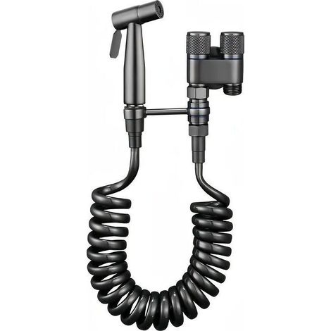 Kit de Douche en Acier Inoxydable 304 – Double Sortie avec Flexible 78 pouces (1/5)
