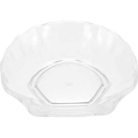 Seifenschale in Muschelform, praktischer Seifenhalter, Seifenablage für Zuhause, Badezimmer oder Hotel. – 9,5 x 9,5 cm – Transparent (1/3)