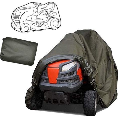 Housse Tondeuse Autoportée, Housse Tracteur Tondeuse 210D Housse De Protection Imperméable pour Tondeuse à Gazon Universell Housse De Protection pour Tondeuse Bâche pour Tondeuse (1/5)