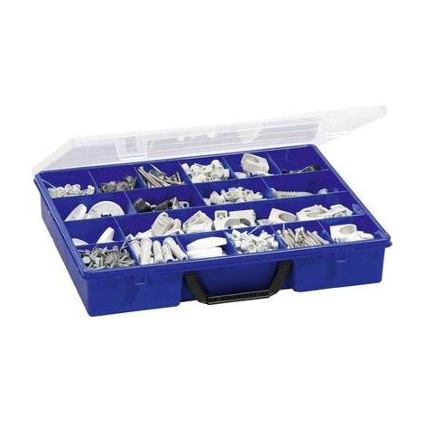 Caja de almacenamiento berger & schröter 60469 18 compartimentos resistente