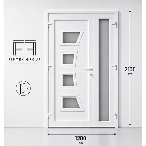 Fintex Porta d'ingresso IN PVC 2 ANTE M.1 1200x2100 APERTURA TIRARE A SINISTRA VISTA INTERNA- CONSEGNA IN 30 GIORNI (1/3)
