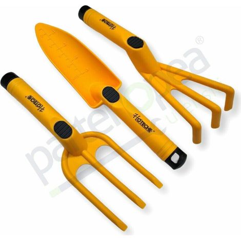 SET DI UTENSILI PER GIARDINO RASTRELLO FORCHETTA MINI PALA KIT UTENSILI (1/4)