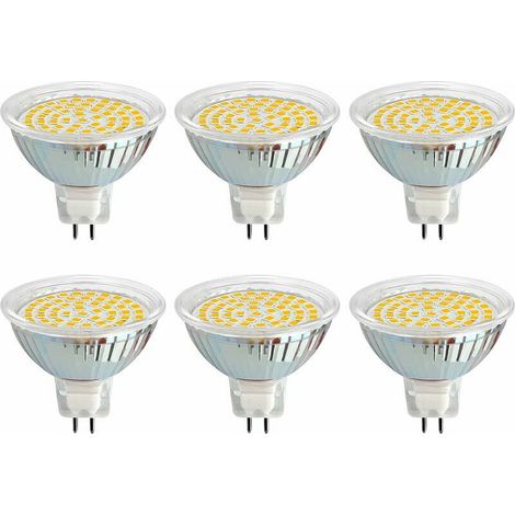 Spot Led GU5.3 - 3 W - 6000 K - 500 Lm - 12 V - Angle 120 Deg - Pour Eclairage Cuisine Salle De Bain Meuble - Lot De 1 (1/5)