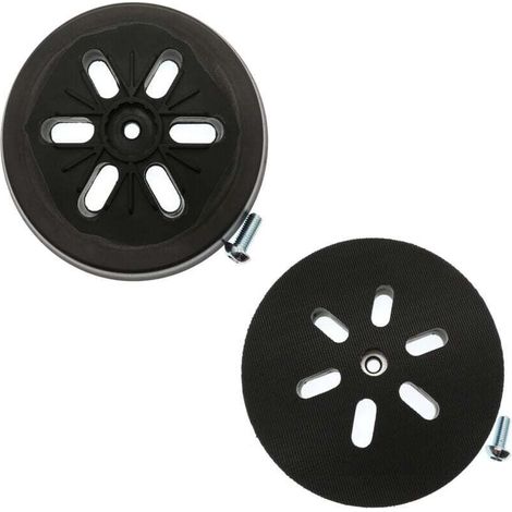 Disque Abrasif 150 mm Plateau Ponceuse Compatible avec Bosch GEX 150, GEX 150 AC, GEX 150 Turbo Ponceuse Dureté(2 pièce) (1/4)