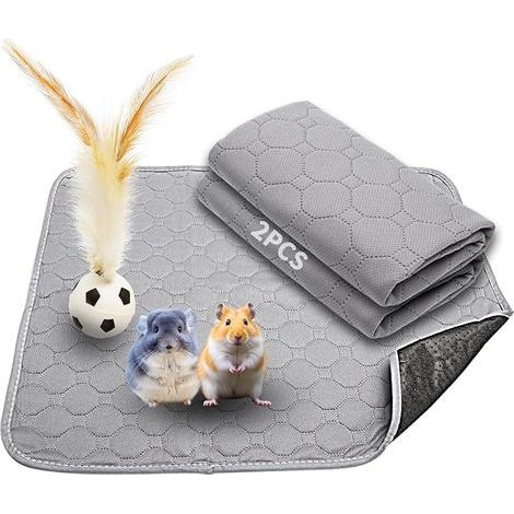 Washable Urine Mats 45 x 60 cm for Puppies and Small Animals Waterproof Mattress Protector for Dogs Cats Guinea Pigs Rabbits Reusable Absorbent Mat for Home Car (1/5)