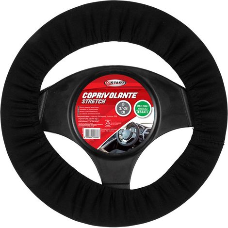 Coprivolante auto Stretch diametro 37-39 cm nero, universale (1/5)