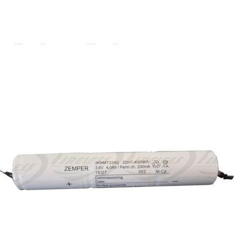 Batterie Zemper 3.6 V 4 AH CNI