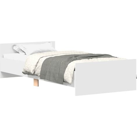 Estructura de cama madera de ingeniería blanca 90x190 cm vidaXL (1/5)
