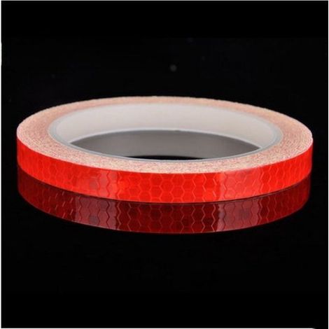 Dos rollos de cinta reflectante, pegatinas reflectantes, cinta reflectante impermeable, ropa de abrigo, cascos (8 m por rollo), Colorido, 8 m (1/5)