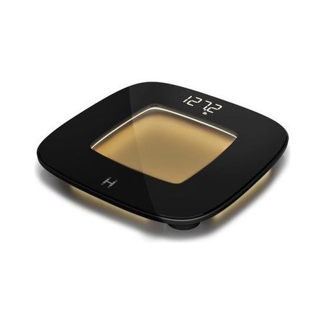 Homedics Bilancia Pesapersone Digitale SCL-B100-BK Vetro Temperato Nero 180 Kg Display LED Sensore Di Movimento