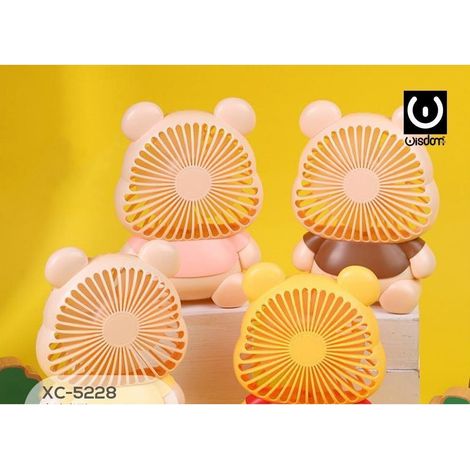 Wisdom - Mini Ventilatore Portatile Viaggio Batteria Ricaricabile Usb Forma Orso Xc-5228 - (1/4)