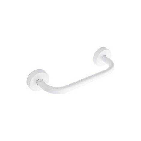 Corrimano sicurezza bagno 35cm in acciaio inox bianco opaco installazione a muro MIRA-B kamalu