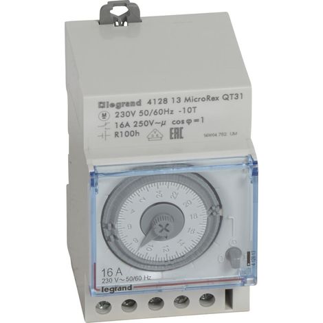 Interruttore orario programmabile quadrante orizzontale 16A 250V Jr - Legrand