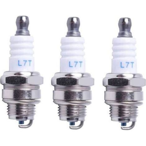 Bougie D Allumage - L7T - Compatible Tronçonneuse Tondeuse À Gazon Petit Moteur - Pour Modèles STIHL Husqvarna Jonsered - 3 Pièces (1/3)