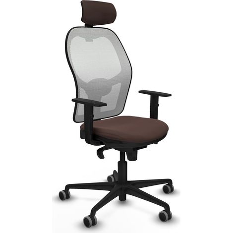 Sedia da Ufficio Piqueras y Crespo 1D036G2 Bianco Marrone scuro (1/5)