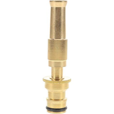 Buse de Pulvérisation en Laiton Massif Réglable pour Tuyau d'Arrosage Haute Pression Jet Puissant pour Lavage Voiture et Nettoyage Extérieur Buse Pistolet d'Arrosage Jardin