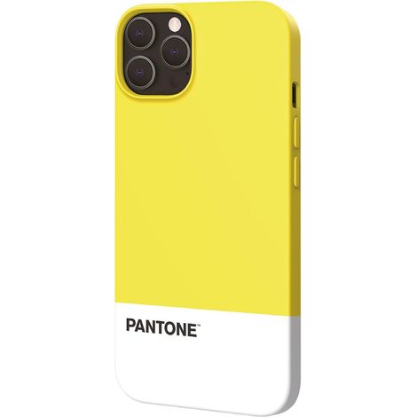 Pantone PT-PC1008Y custodia per cellulare 15,5 cm (6.1") Cover Bianco, Giallo