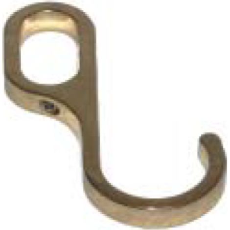MOBILIA MASIDEF- 2 GANCI APPENDITUTTO OTTONATI 30X15MM
