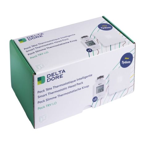 Delta Dore – Tête thermostatique connectée TRV 1.0 – Contrôle chauffage précis pièce par pièce – Compatible avec box connectée – 6050664