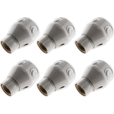 Lot de 10 douilles orientables E27 – Culot E27 – Tension 250V – Puissance 100W – Montage simple et rapide