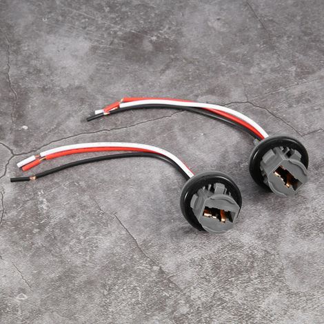 2pcs T20 Plug 7443 Support d'ampoule de voiture Adaptateur de prise Connecteur de lumière de frein à LED (1/5)