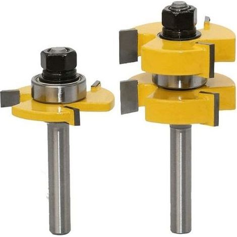 Set de couteaux 2 pièces, bois, 8 mm, jaune/argent (1/5)