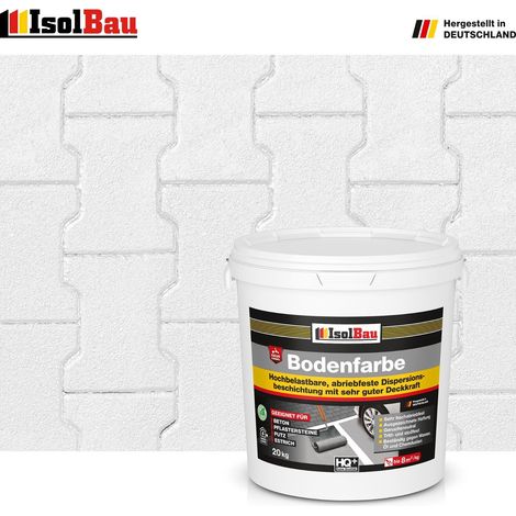 Bodenfarbe Betonfarbe Weiss 20 kg Bodenbeschichtung Fußbodenfarbe RAL Farbe (1/5)